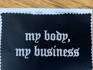 Image of My Body, My Business Hooded Jumper.