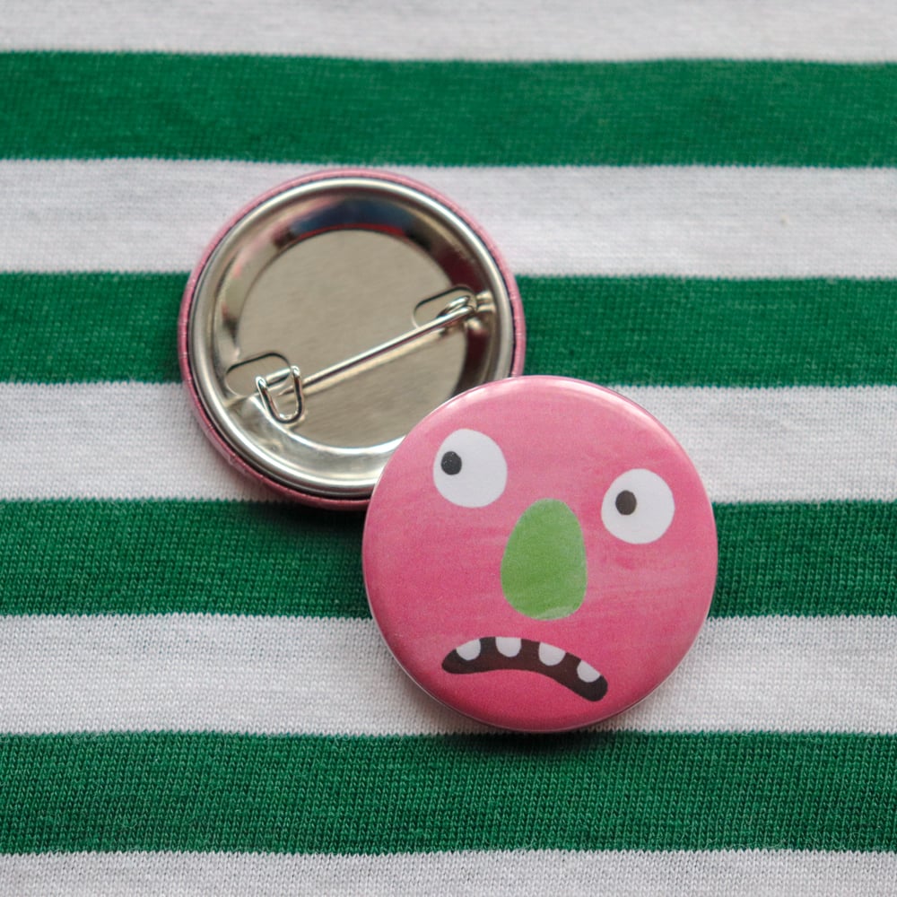 Pink Monster Badge