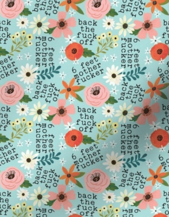 BACK OFF - Social Distancing Face Mask ✨