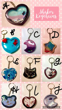 Keychain resin shakers 