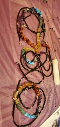 Chakra beads with gem rocks