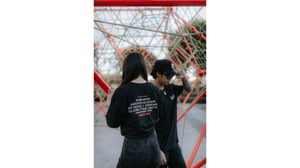 Image of "Never Give Up" Oversize Tee | Black