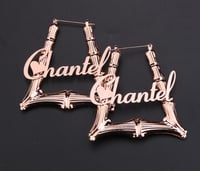 Triangle Name Earrings