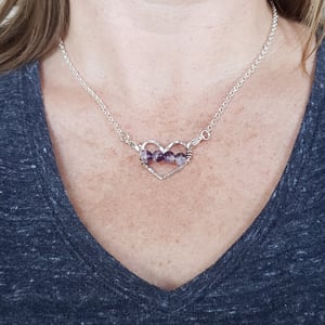 Image of amethyst heart