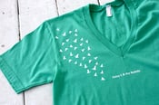 Image of Mint Green V-Neck T-shirt