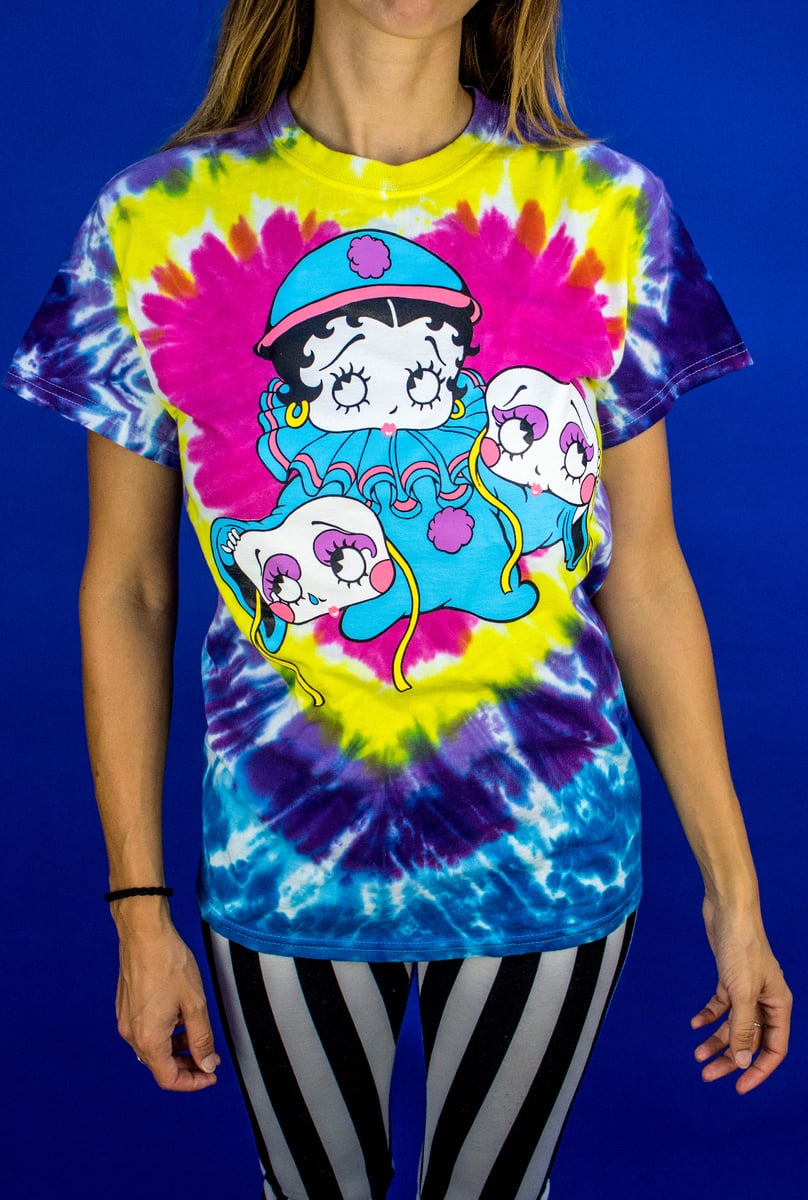 Betty Boop - Betty Boop Clown Tie Dye Shirt | Rockin Pins