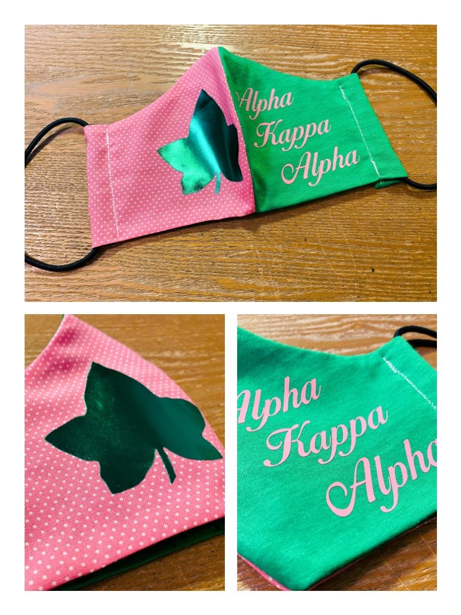 Image of Divine 9 Sorority Face Masks (Featured in the Shades Of Green Fashion Show!!!)