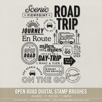 Open Road Stamp Brushes (Digital)