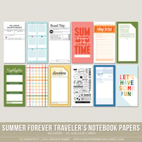 Image 1 of Summer Forever Traveler's Notebook Papers (Digital)