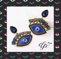 Blue Evil eye colorful stud earrings 🧿 collection...