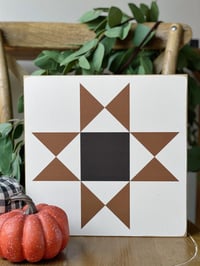 Image 1 of OHIO STAR - Autumn Harvest Collection - 11" Barn Quilts