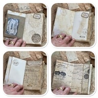 Image 6 of Vintage french lace sample folder Junk Journal