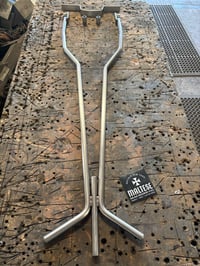 Image 2 of ✠ Round Trident Sissybar - 5/8” 304 Stainless Steel ✠
