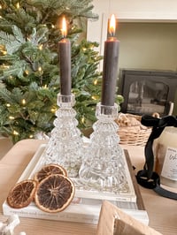 Image 2 of SALE! Glass Tree Candle Holder ( Set of 2 )