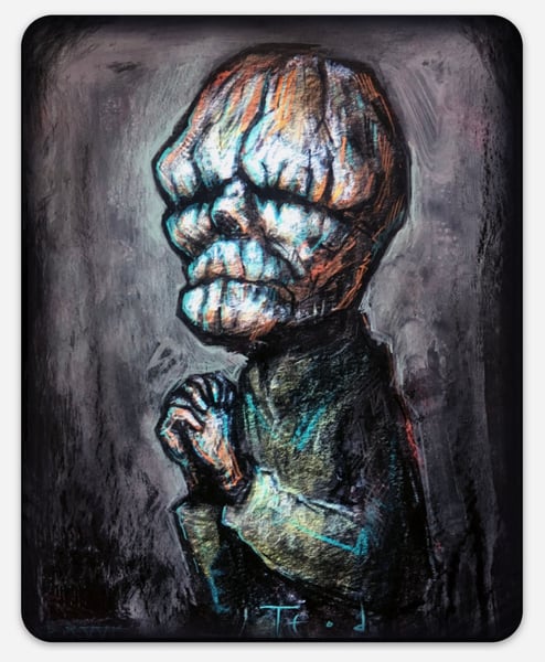 Image of Teod “Art embellished Butler Sticker”