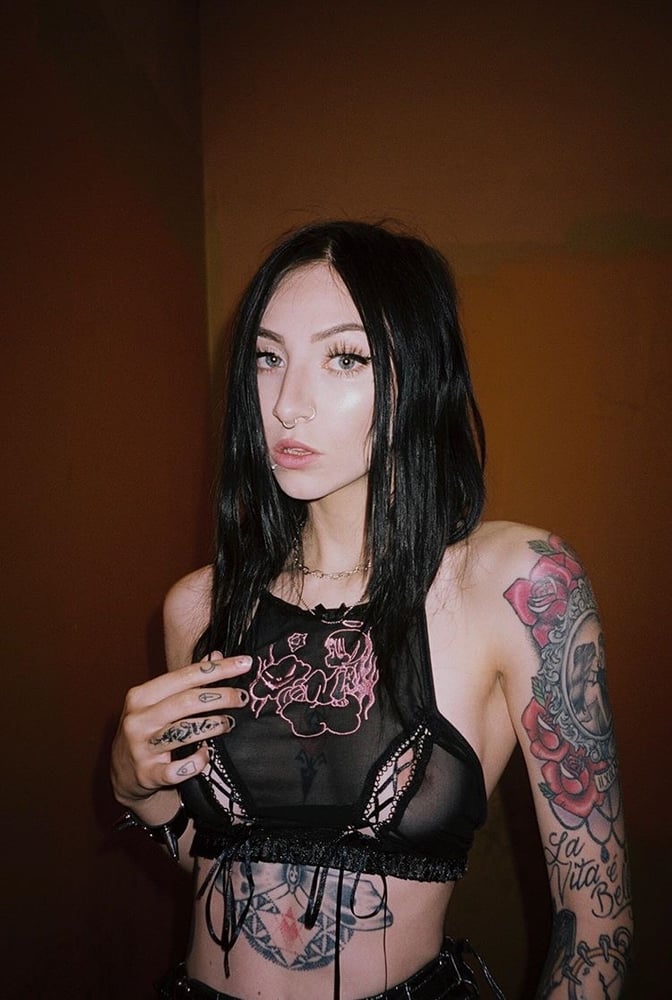 Image of Purgatory /// Unholy’ embroidery lingerie top