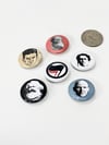 Historical Face Pins