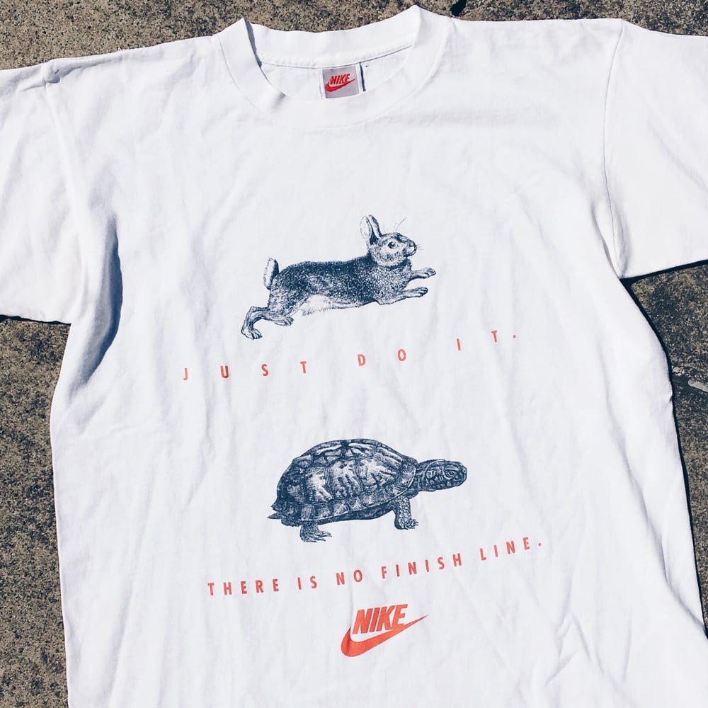 Image of Original Early 90’s Nike “The Tortoise and the Hare” Test Print Tee.