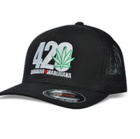 420 CANADIAN MARIJUANA FLEX FIT MESH TRUCKER HAT
