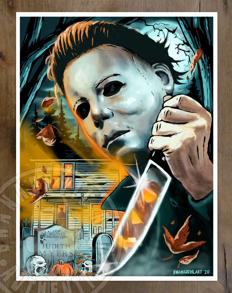 Image of Michael Myers (Halloween) Art Print 9 x 12 in.