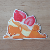 Strawberry Shiba Pancake Sticker