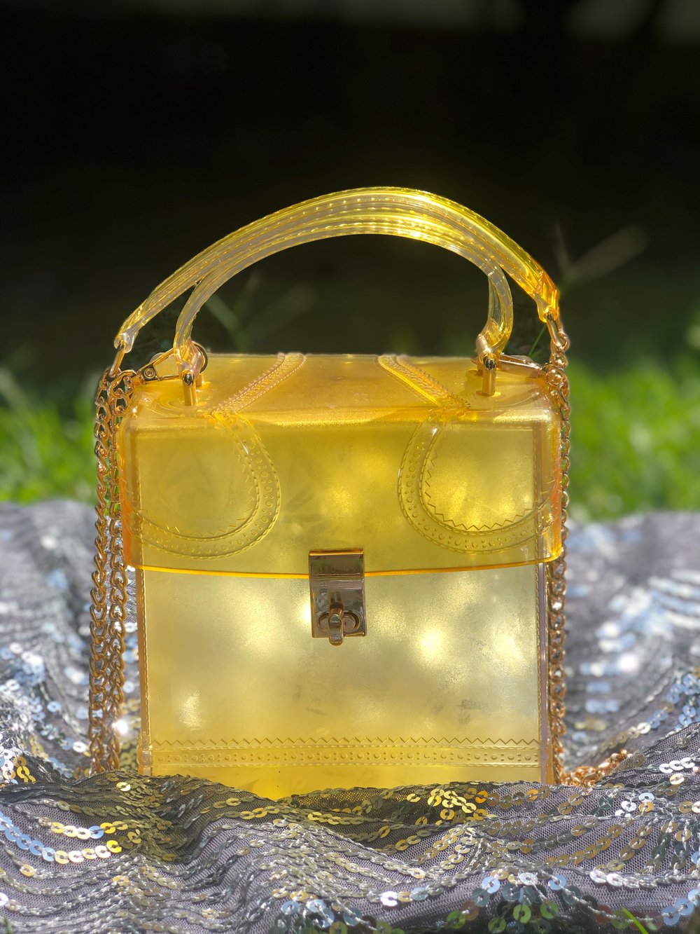 Image of “The Box” Lengthy Lady Bag (LEMON🍋)