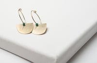 Image 4 of Brass Half Moon Earrings