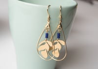 Image 1 of Brass Framed Sealife Earrings