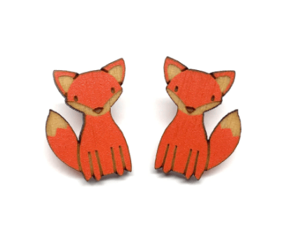 Image of Fox Post Earrings