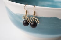 Image 1 of Brass Court Wrecking Ball Earrings