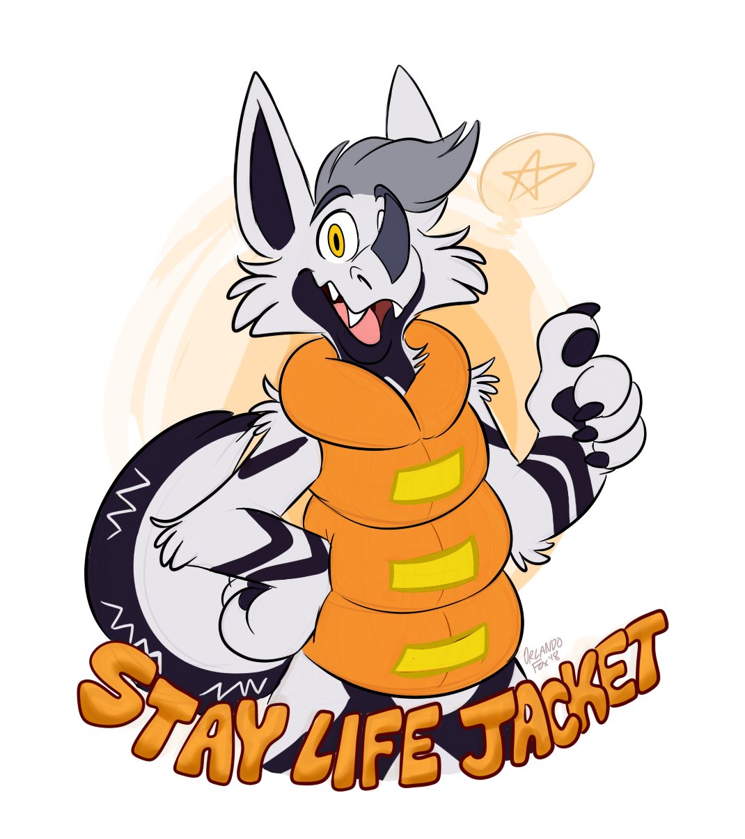 Stay Life Jacket Sticker | BetaEtaDelota