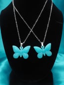 Image 1 of Blue Morpho Stone Pendant