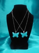 Image 3 of Blue Morpho Stone Pendant
