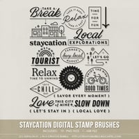 Staycation Stamp Brushes (Digital)