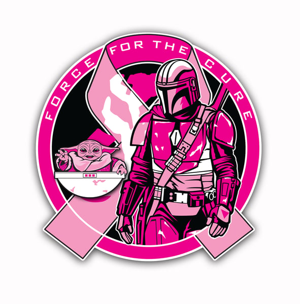 Image of Force For The Cure: Mercenary & Magic Hand Patch/Pin Set