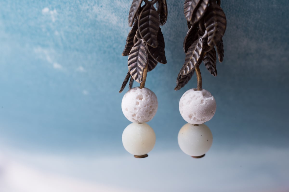 Image of Floating Feather Earrings