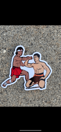 Jcvd & chunli sticker