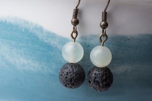 Image of Lava and Jade Earrings