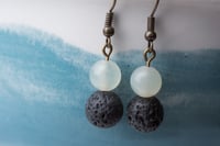 Image 2 of Lava and Jade Earrings