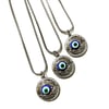 SILVER EVIL EYE NECKLACE