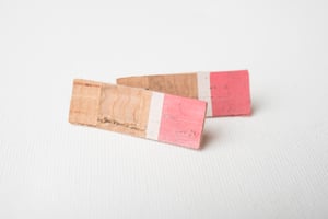 Image of Cork Fabric Post Earrings