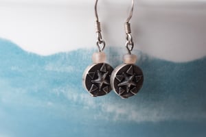 Image of Hill Tribe Silver Star Earrings
