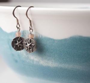 Image of Hill Tribe Silver Star Earrings