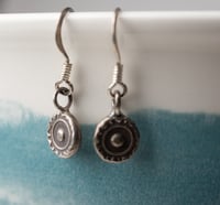 Hill Tribe Silver Disc Earrings