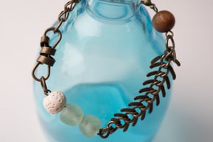 Image of Antique Brass Charmed Bracelet