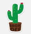 Back Off Cactus Sticker