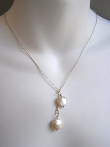 Image of White Coin Pearl Necklace