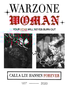 Image of Calla "Warzone Woman" Shirt