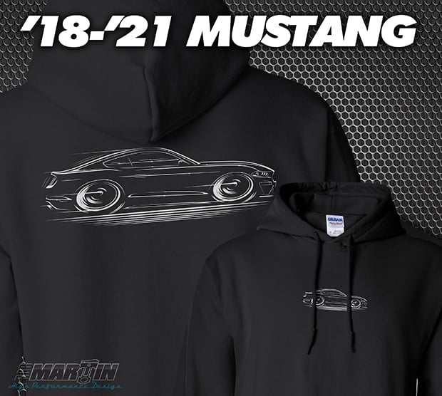 18-\'21 Mustang T-Shirt Hoodies Banners Rob High Performance Design | Martin