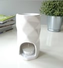 Abstract Ceramic Wax Burner 